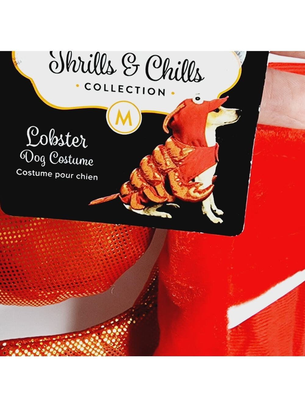 Thrills & Chills Lobster Pet Halloween Costume Size medium New